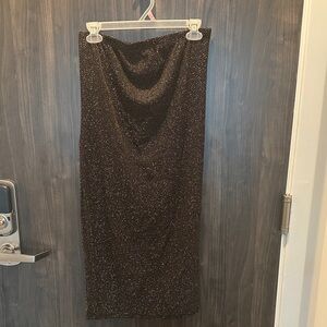 Sparkle Black Mini Dress